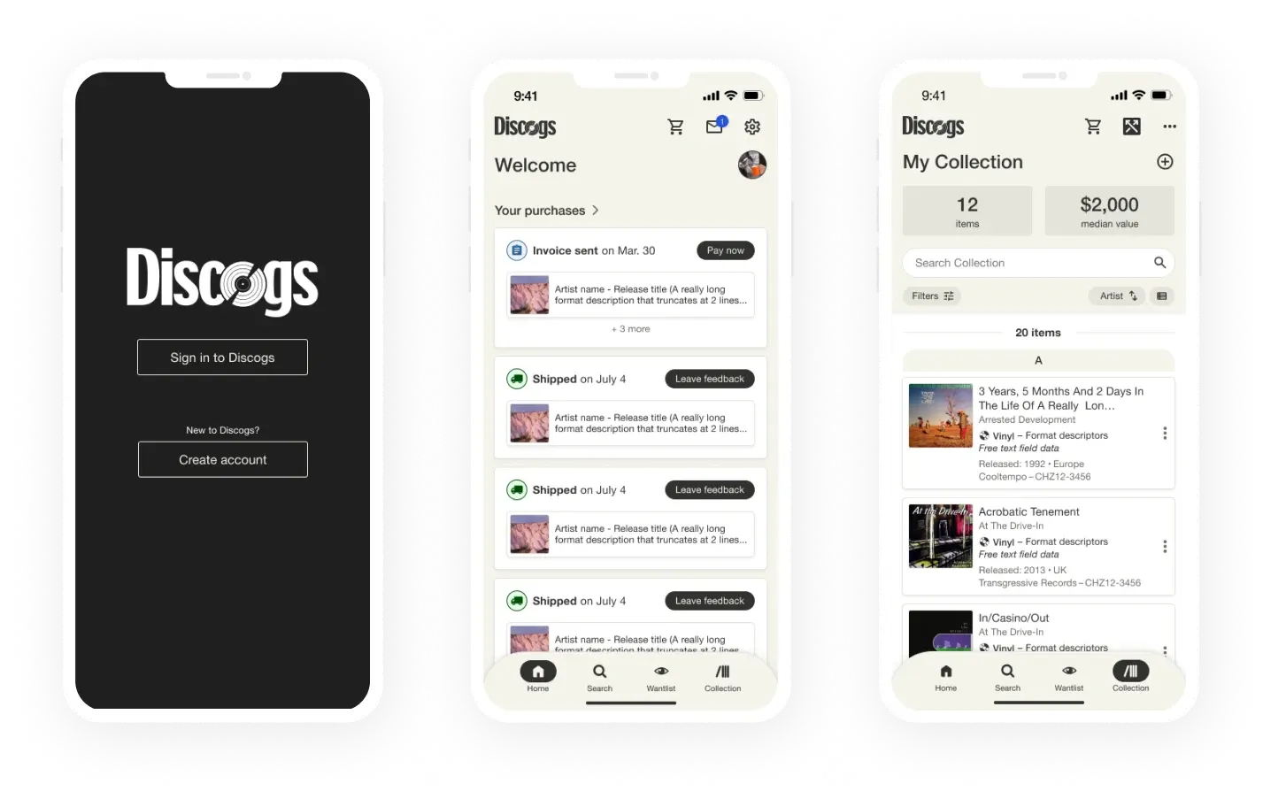 Discogs: Music Catalog App to Rent/Sell Collections Globally