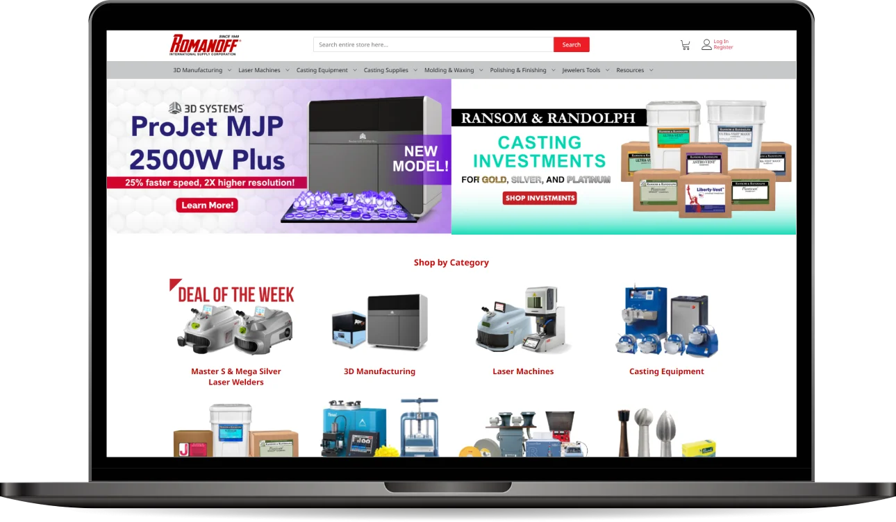 Romanoff: A Magento Based International Equipment Supplier in the US