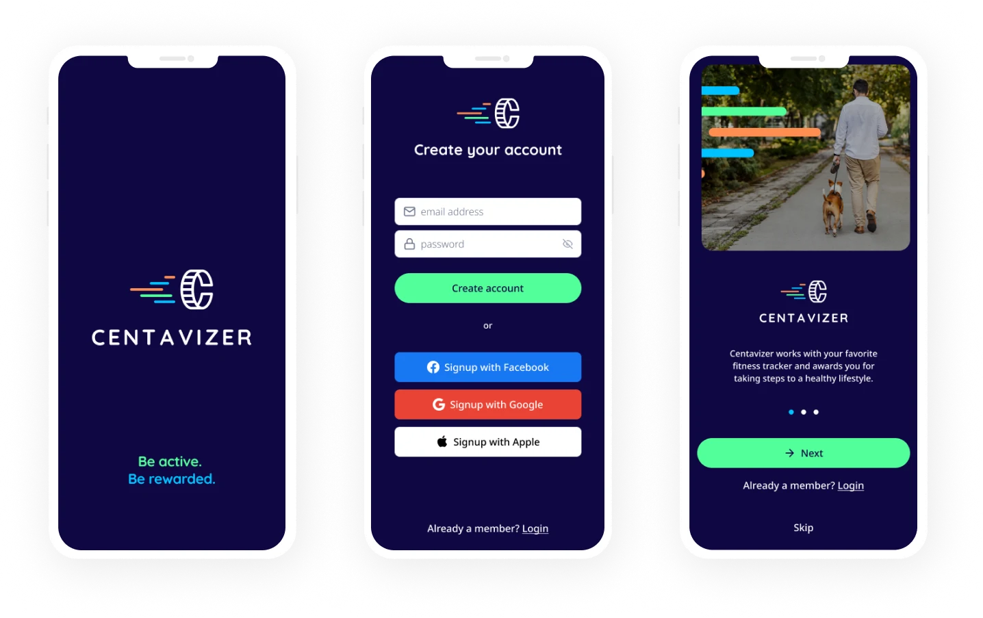 Centavizer: Rewarding App for Users to Stay Fit & Live Healthy Life